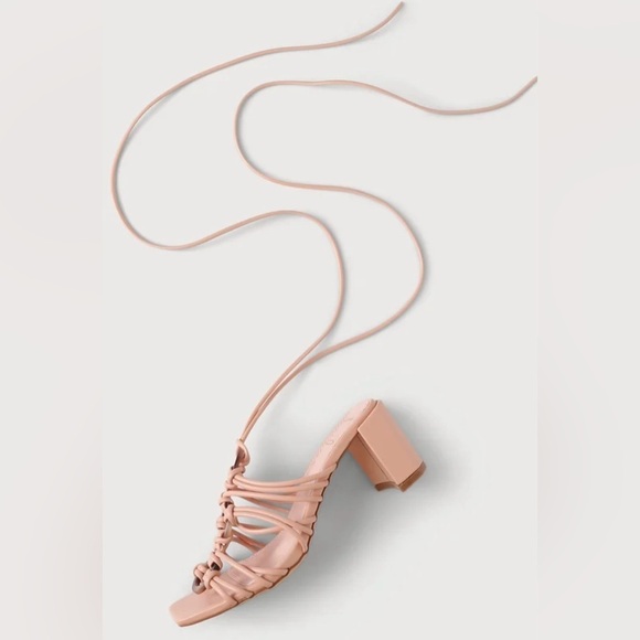 NEW with tags (NWT) Lulu’s Finu Mauve Pink Lace-Up High Heel Sandals - Picture 10 of 11